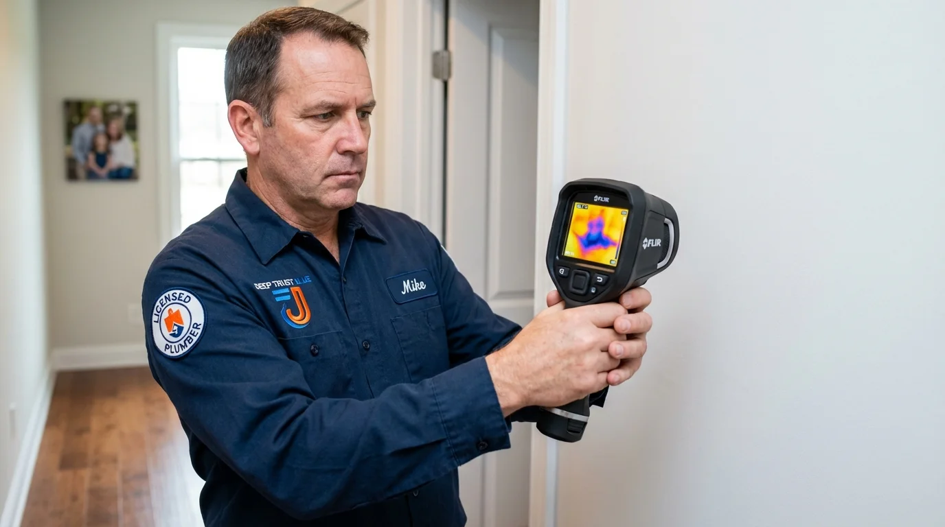 Thermal imaging leak detection by Johns Plumbing LLC in Pasco